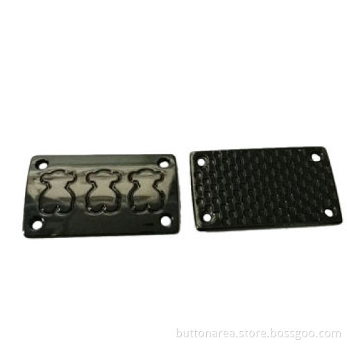 Alloy metal plate with rack plating, 4 holes